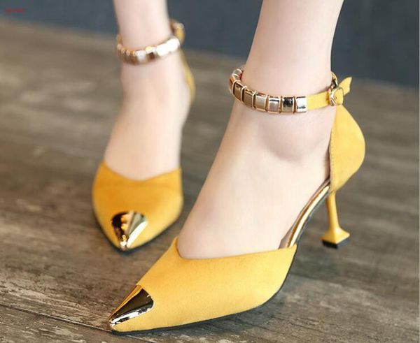 

classic summer pointed women sandals heel transparent clear high heels pumps shoes, Black