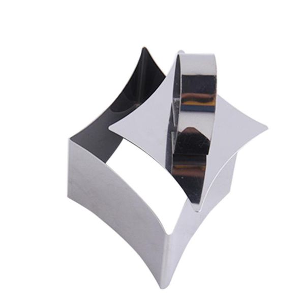 

stainless steel molds cake cookie biscuit moulds vegetable fruit cutters sushi mold with pusher (poker rhombus) baking & pastry tools