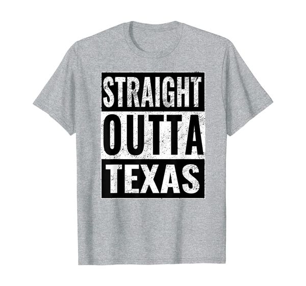 

straight outta texas - straight out of texas t-shirt, White;black