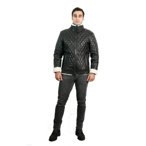 

men's leather & faux zoramotti,leather jacket,genuine leather,lambskin,classic,quality,natural leather,keeps,warm, Black