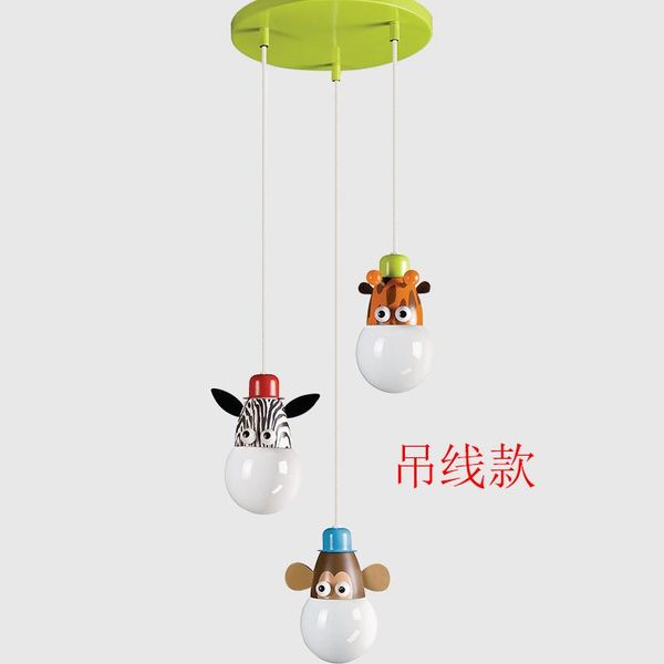 

ceiling lights modern children's room cartoon monkey zebra light for bedroom lamp
