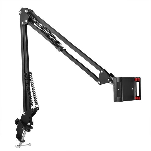 

adjustable bed tablet stand aluminum alloy arm universal rotating table hands cell holder for ipad phone deskbracket mounts & holders