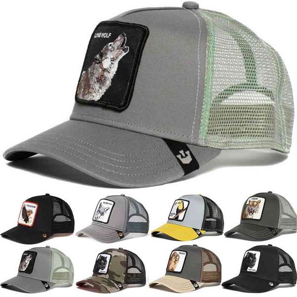 

animal lone wolf panther mesh cap tiger cotton baseball trucker dad hat toucan snapback summer stallion outdoor net s, Black;white