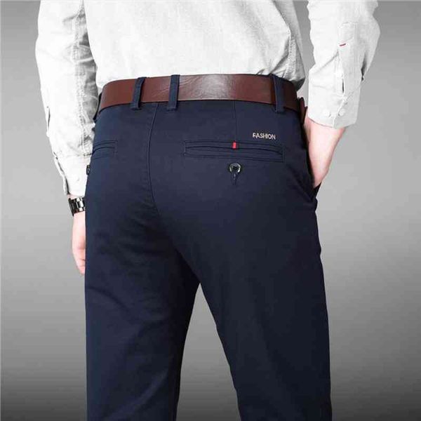 

straight business casual men pants designer spring autumn elegant male leisure long formal trousers, Black
