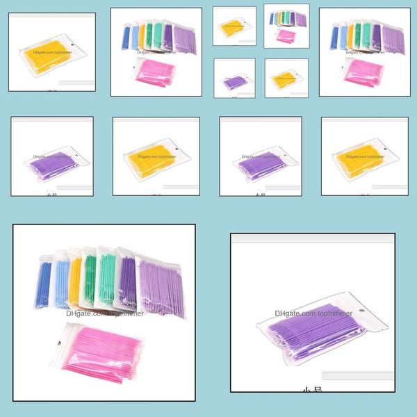 

other beauty items health & beauty2021 100pcs/set disposable makeup eyelashes brushes micro mascara brush eyelash extension individual lash