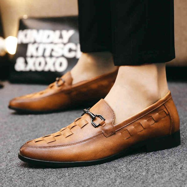 

dress shoes loafers men autumn fashion outdoor slip-on mocassins boat male footwear design casual flats dcr9, Black