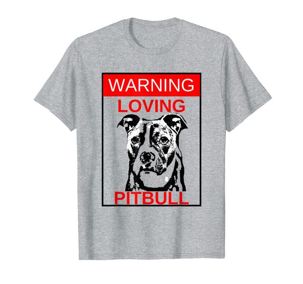 

Warning Pitbull Love Tshirt - Rescue Pit Bull T shirt, Mainly pictures