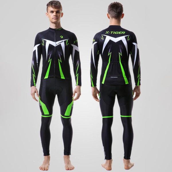 

racing sets 2021 bicycle clothing sunscreen cycling jerseys set 5d gel padded bib pants mens breathable long sleeve suits, Black;blue