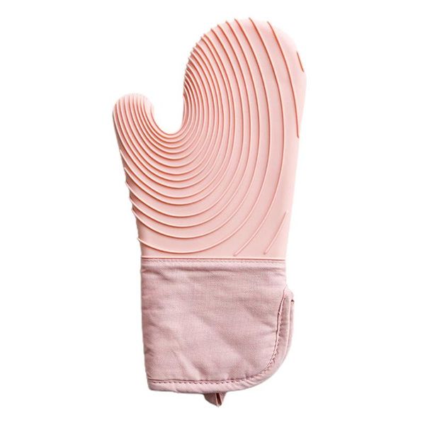 

disposable gloves simple thick silicone heat-proof insulation baking kitchen supplies with hanging hole design