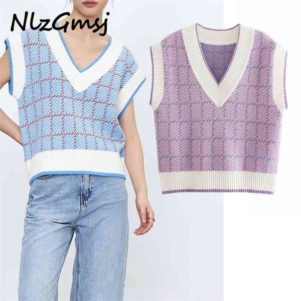 

vest womens loose fit summer sleeveless sweaters zoravicky knit knitted 03 210628, White;black