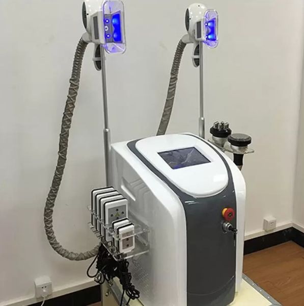 

2021 super professional cryolipolysis fat e slimming body sculpting machine 2 cryo handles cavitation rf lipolaser salon equipment