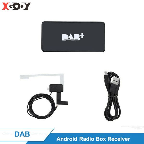 

car gps & accessories usb dab antenna digital broadcast + radio box receiver adapter for android applicable europe australia