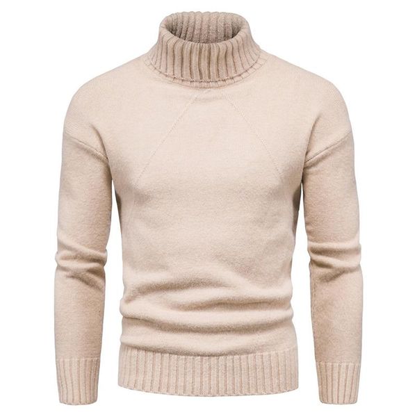 

men's sweaters mens turtleneck and pullovers autumn solid knitted wool sweater casual men pullover brand clothing, White;black