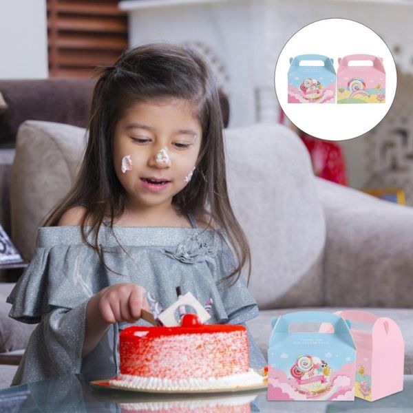 

gift wrap 12pcs paper box lollipop pattern treat portable candy packing