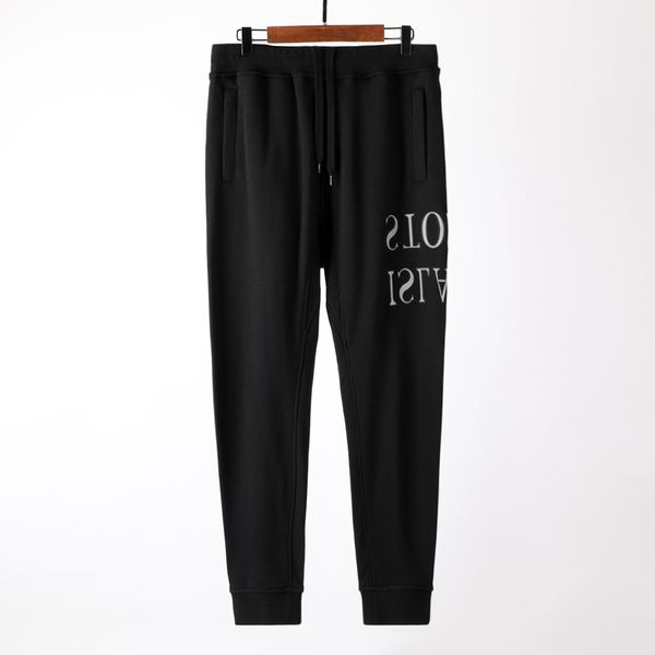 

cptoney astone is lan d men's pants designer pure color, Black