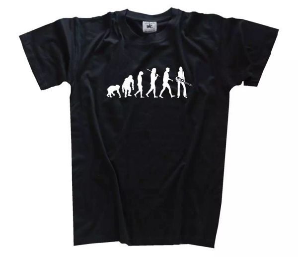 

standard Ã©dition guitare guitarist i evolution t-shirt 104-164, White;black