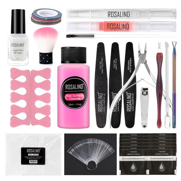 

nail art kits uv led lamp dryer with nails cutter file gel polish brush kit soak off manicure tools set decoration decals c1ff