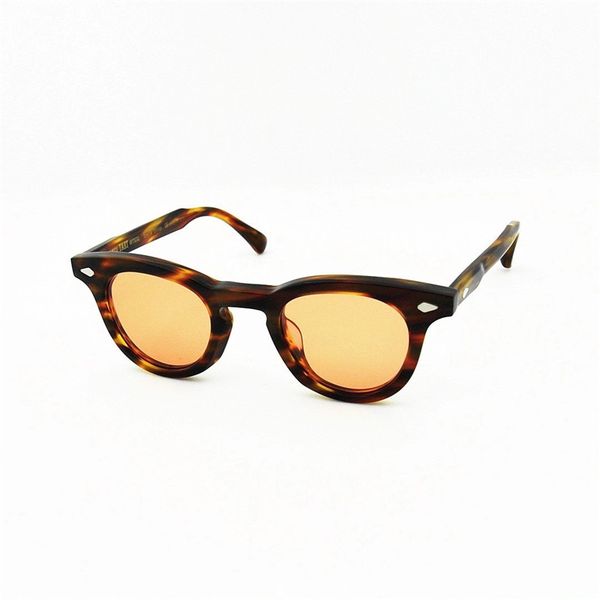 

215s designer sunglasses round for fashion pawpaw plate metal combination trend avant-garde style uv400 lens sunglasses, White;black