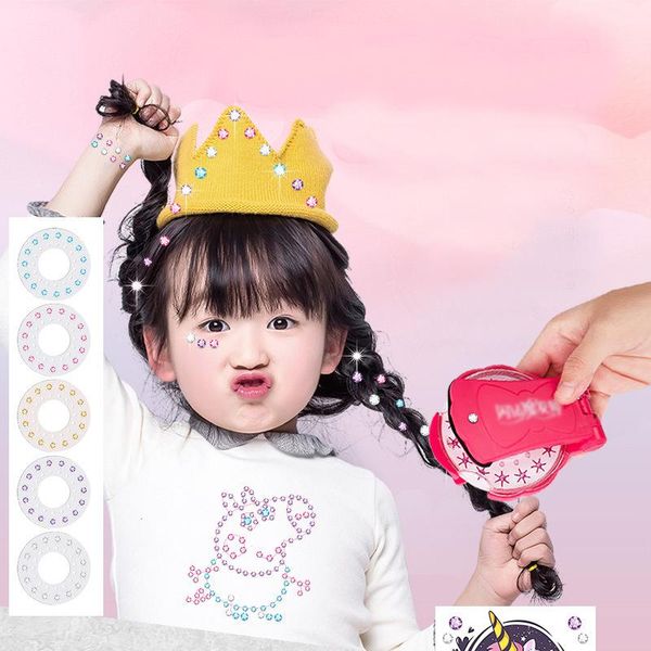 

frames diamond painting tools semi-automatic diy paste machine girl hair studs flashing bag decorative frame