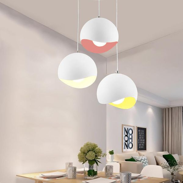 Современный алюминий E27 Подвесная лампа в помещении для столовой в фойе для дома отделка подвесной световой ресторан лампа