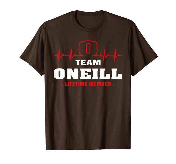

team oneill lifetime member shirt surname, last name gift t-shirt, White;black