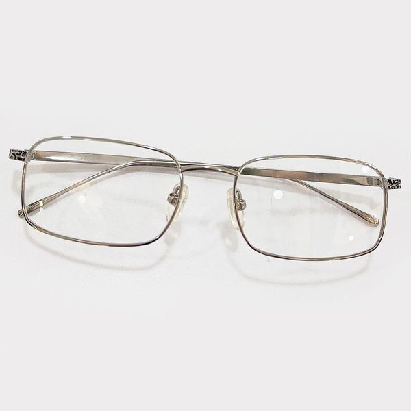 

fashion sunglasses frames classic rectangle eyeglasses for women men spectacles retro metal frame clear glasses, Black