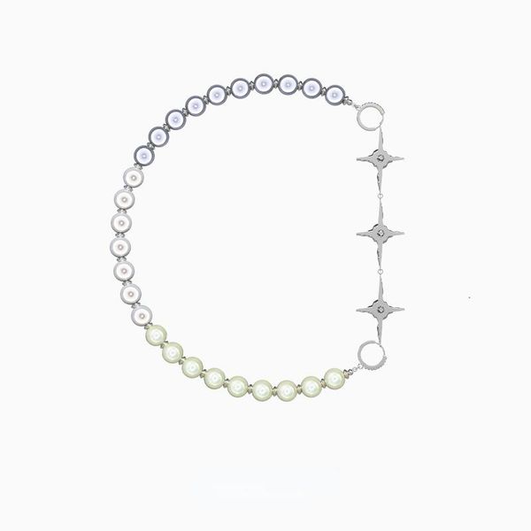 

chokers kvk stitched necklace women's clavicle chain 2021 fashion niche design simple net red jewelry accessories, Golden;silver