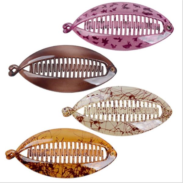 

hair accessories selling european and american fashion beef tendon fish clip side vertical headdress female