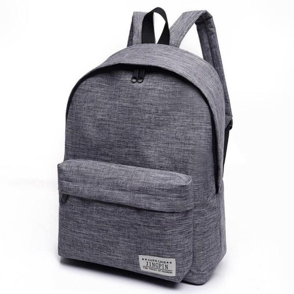 

backpack men's leisure digital number canvas wearable simple fashion