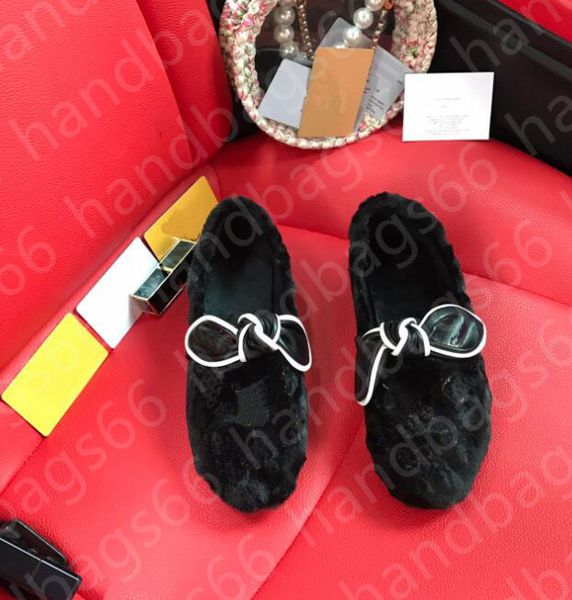 

2021 brand casual lamb wool shoes embroidered grain classic presbyopia pattern, Black