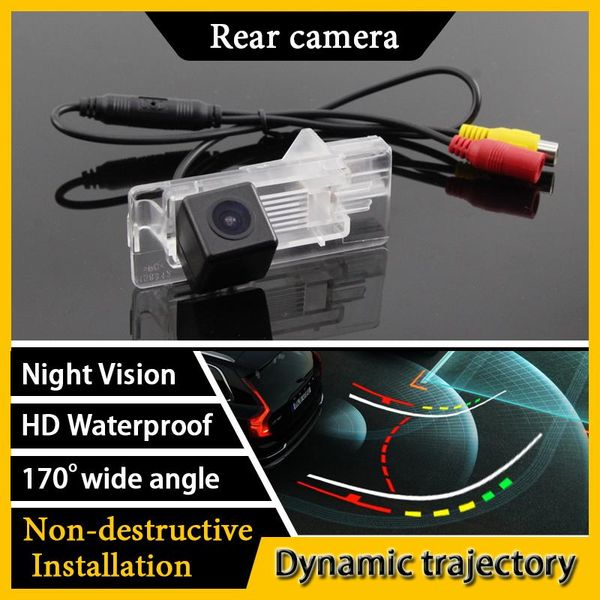 

car rear view cameras& parking sensors dynamic trajectory tracks camera for espace 4 / megane 2 3 clio lutecia symbol thalia duster