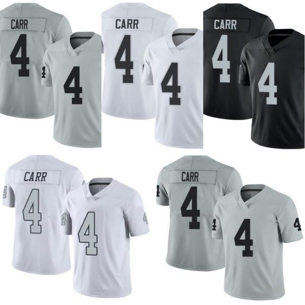 

las vegas raiders men #4 derek carr women youth jersey, Black;red