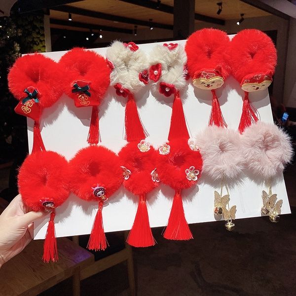 

jGc children's accessoriesyear hairdressing girl's red flower children'syear hairdressing girl's red flower headdress headdress, Slivery;white