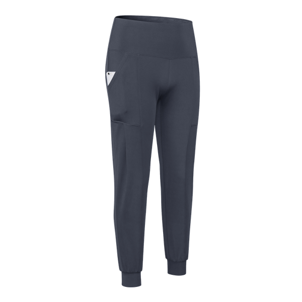 

running pants womens yoga sweatpants with pockets high waist workout jogging sportswear lightweight tapered lounge gym fitness, Black;blue