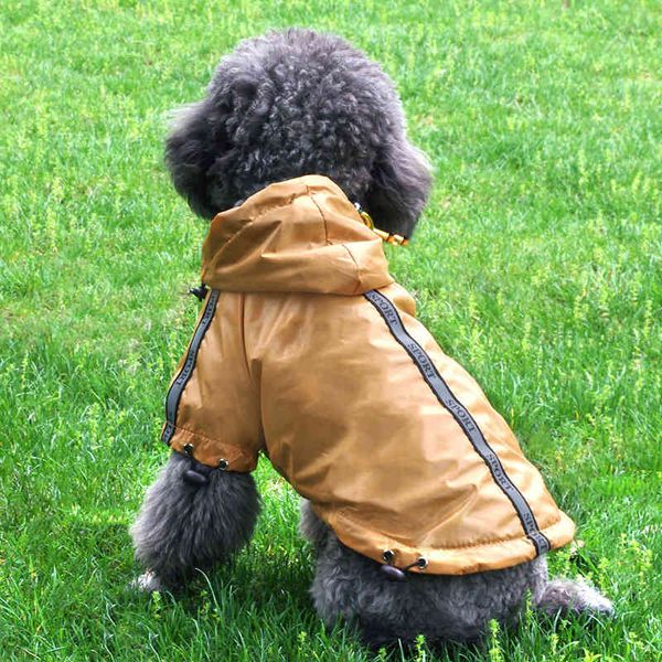 

waterproof pet raincoat hooded dog warm dog cloth