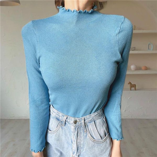 

women's sweaters knit jumpers women knitted ruched turtleneck full sleeve pullovers female soft sweater for autumn winter, White;black