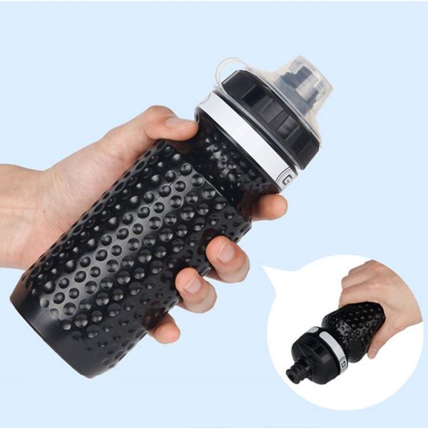 

water bottle bike portable press cycling kettle with cap for hiking camping lmh66