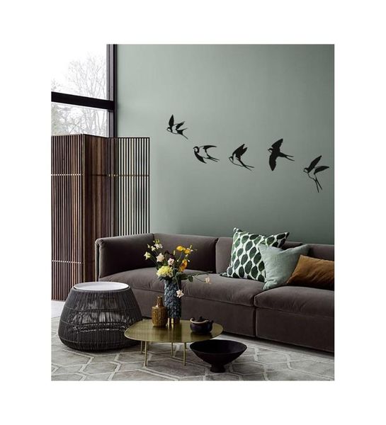 

wall stickers metal bird art decor with birds sculpture silhouette ornament branch hanging sign garden home