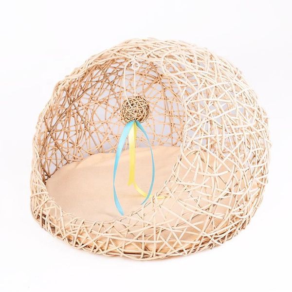 

cat beds & furniture colored indoor rattan wicker pet house for