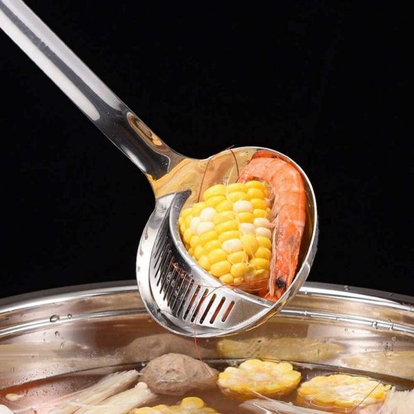 

spoons stainless steel spoon skimmer ladle slotted soup for pot filter kitchen tool unique comfortable grip