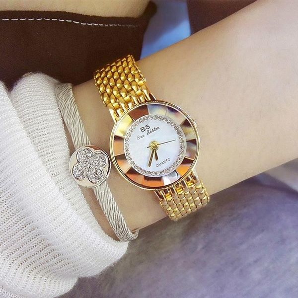 

wristwatches montreÂ femme luxury ladies watch stainless steel strap women wristwatch elegant dress quartz watches casual female girl clock, Slivery;brown
