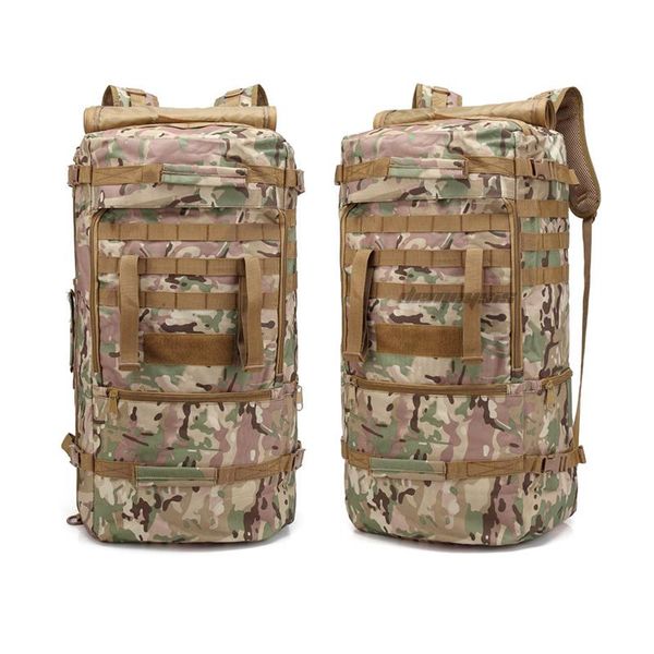 

outdoor camping hiking backpakc with rain cover molle military tactical backpacks men women trekking mountaineering backpack bag bags