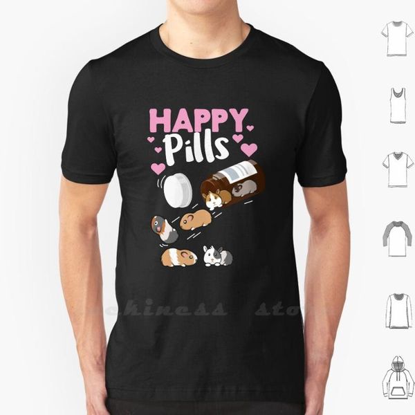 

men's t-shirts happy guinea pig tee , graphic t shirt men women teenage cotton lovers little pigs furry, White;black