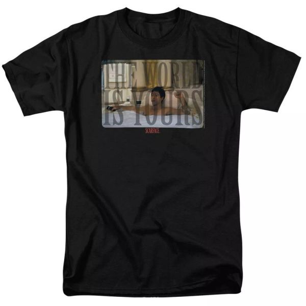 

scarface bathtub t-shirt sizes s-3x new, White;black
