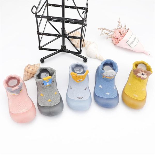 

first walkers infant toddler indoor animals print cute casual breathable soft bottom baby elastic cotton fabric socks shoes