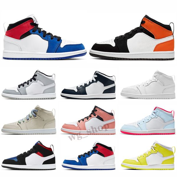 

girls boys baby toddler running shoes kids j 1 children boy and gril sport athletics basketball sneakers 28-35, Black