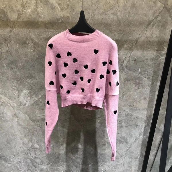 

women's sweaters 2021 arrival women kintted pullover autumn fashion long sleeve o neck embroidery sweet wool sweater, White;black