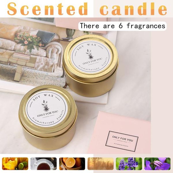 

candles smoke romantic scented air purification natural soy multi-scented wedding party bedroom candle