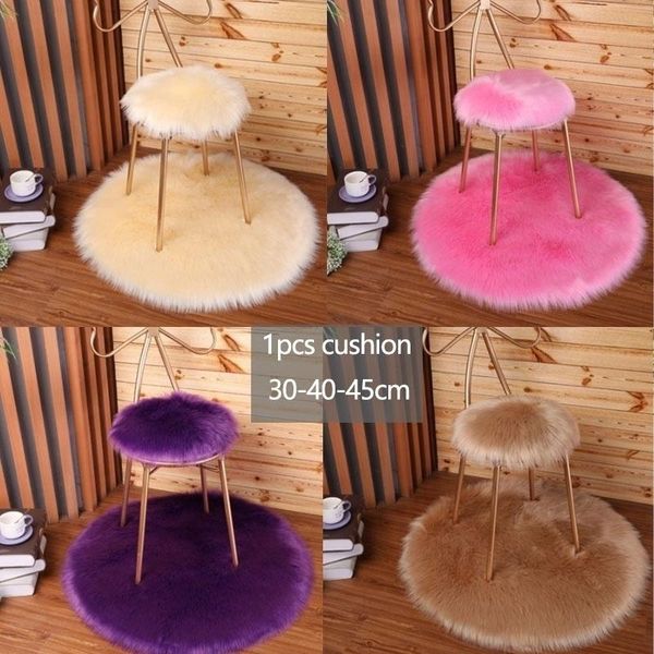 

30/40/45cm soft plush seat cushion round area rug floor mat chair 1pcs carpets