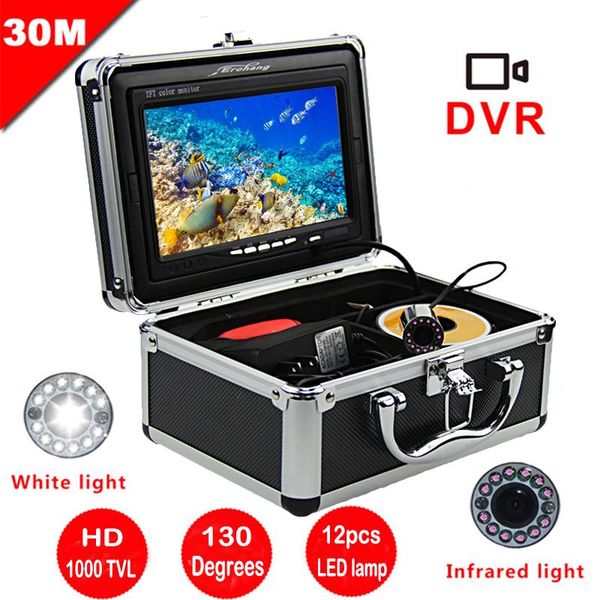 

fish finder 1000tvl underwater ice fishing camera 130 degrees infrared lamp 15m 30m 50m